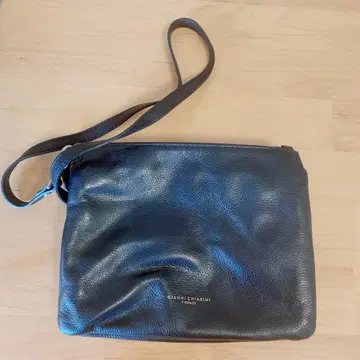 GIANNI CHIARINI 블랙 가죽 숄더백