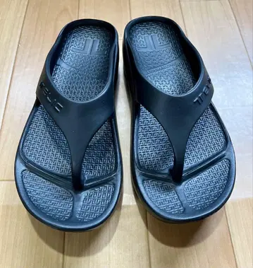 TELIC 테릭 리커버리 샌들 더블 플립 플롭 블랙