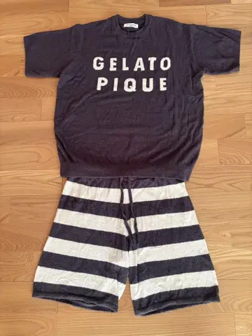 정품 젤라 피케 gelato pique 반팔 하프 팬츠 셋업
