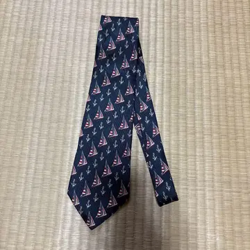 Ralph Lauren 네이비 넥타이 세일링 보트