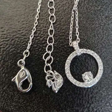 스와로브스키 Swarovski 크리스탈 목걸이 서클 스톤 원형