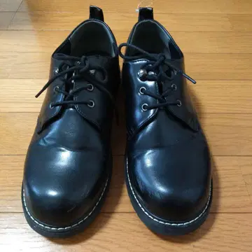 가죽 레이스업 슈즈