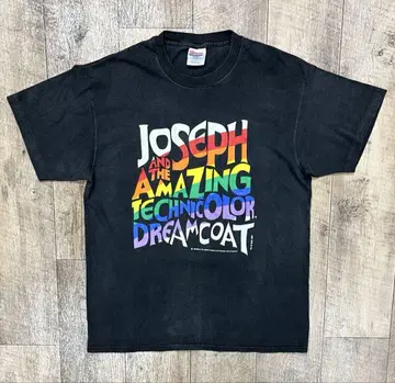 90'S JOSEPH AND~ 싱글 스티치 반팔 티셔츠 블랙