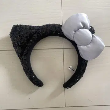 키티 스팽글 머리띠