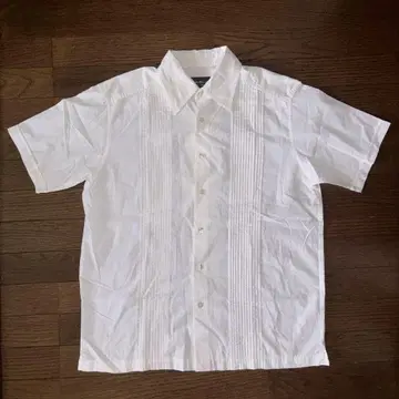 Eddie Bauer 90s 쿠바 셔츠 짧은 길이 박스 컷 y2k