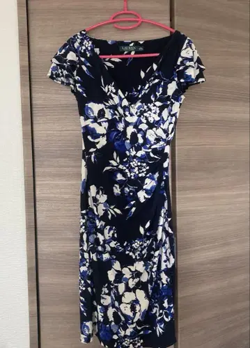 LAUREN RALPH LAUREN 꽃무늬 반팔 원피스 00 로렌