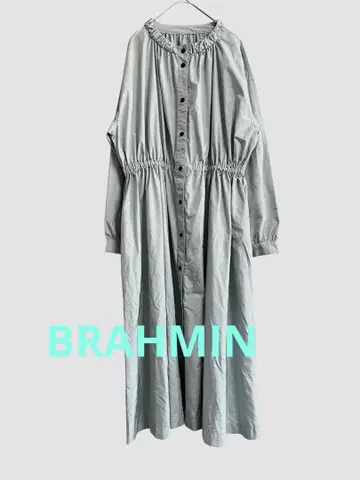 BRAHMIN 노카라 코트 사이즈 38 더스티 그린 새상품급
