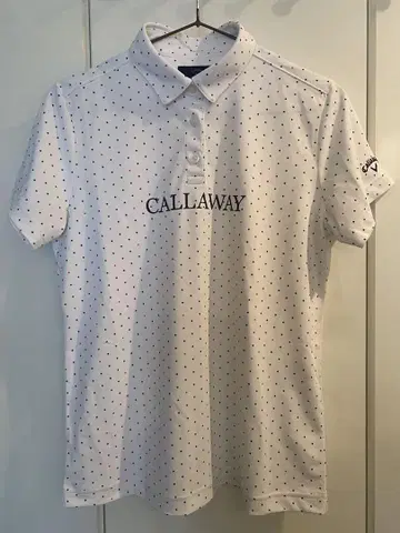 CALLAWAY 도트 무늬 피케 셔츠