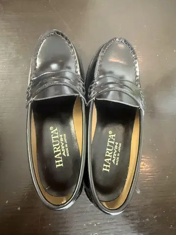 HARUTA 블랙 로퍼 KHRD 4514 22cm EE