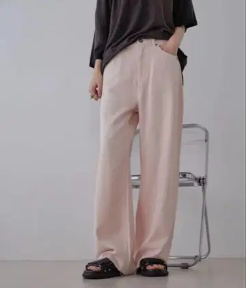 지나시스 릴랙스 루즈 칼라 데님