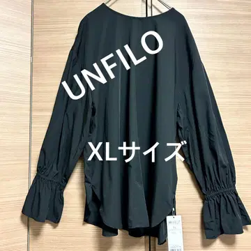 4349 UNFILO 블라우스 블랙 XL 미사용 새상품