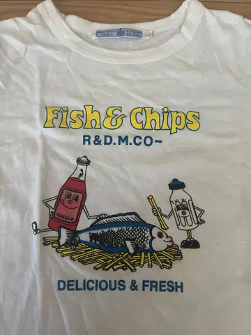 미니멀리스트가 되겠습니다! R&D.M.CO Fish&Chips 티셔츠