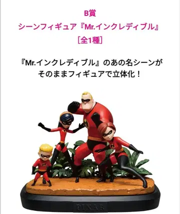 PIXAR 복권 B상 인크레더블 피규어
