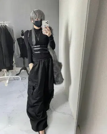 기부스 스콜피온 지퍼 카고 팬츠