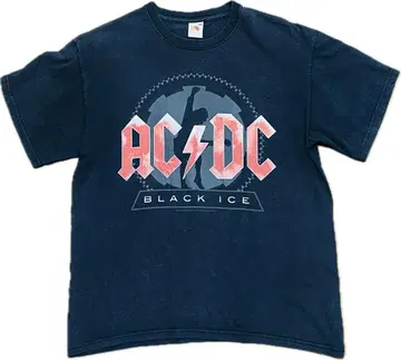 AC/DC BLACK ICE 밴딩 티셔츠 하드 록 남성용 L