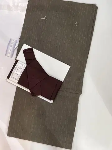 남자 유카타 선염 면 린넨과 남성용 오비 세트