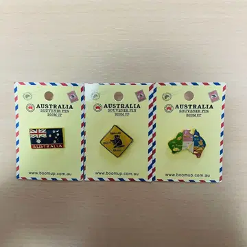 호주 핀 배지 세트