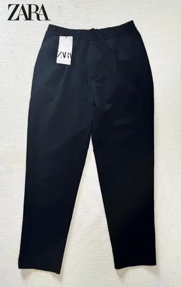 ZARA 자라 시어서커 테이퍼드 팬츠 포켓블