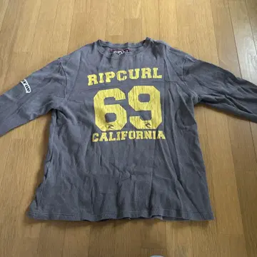 Ripcurl 그레이 롱 슬리브 티셔츠