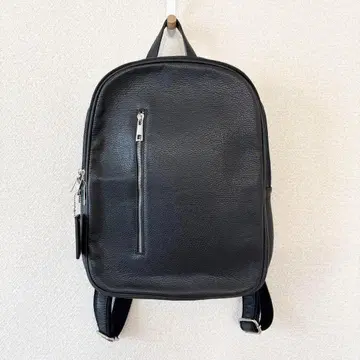 새상품급 PELLICCIA 가죽 백팩 블랙 이탈리아제