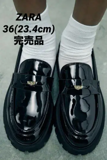 ZARA 자라 트랙 밑창 로퍼 36 23.4cm 완판템