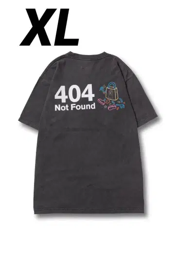 금고실 404 페이지 미검출 티셔츠 / 챠콜