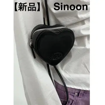 택 포함 새상품 Sinoon 시눈 하트 백 미니 숄더 블랙