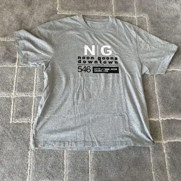 N|G noon goons downtown 티셔츠 그레이