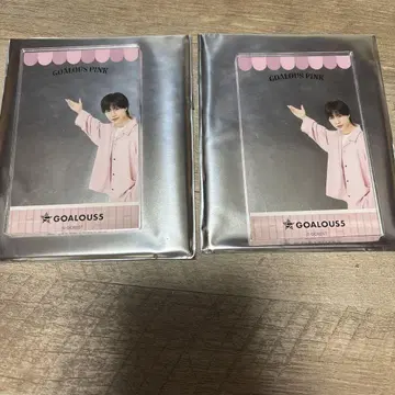 GOALOUS5 GOALOUS 핑크 아크릴 포토 카드