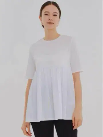 yori 요리 플레어 개더 컷 티셔츠 2024SM