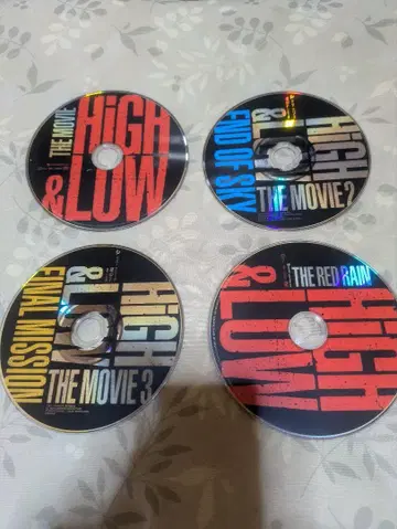 HIGH & LOW 기타 DVD 10장 세트 렌탈 업