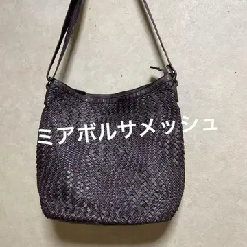 미아 보르사 메쉬 가죽 백