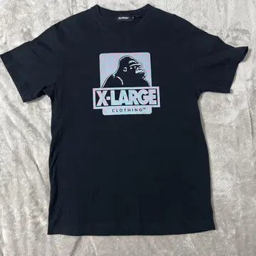 X-LARGE 고릴라 프린트 티셔츠 블랙