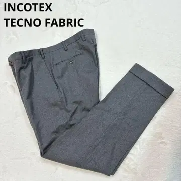 인코텍스 슬랙스 그레이 슬림 핏 TECNOFABRIC 발수