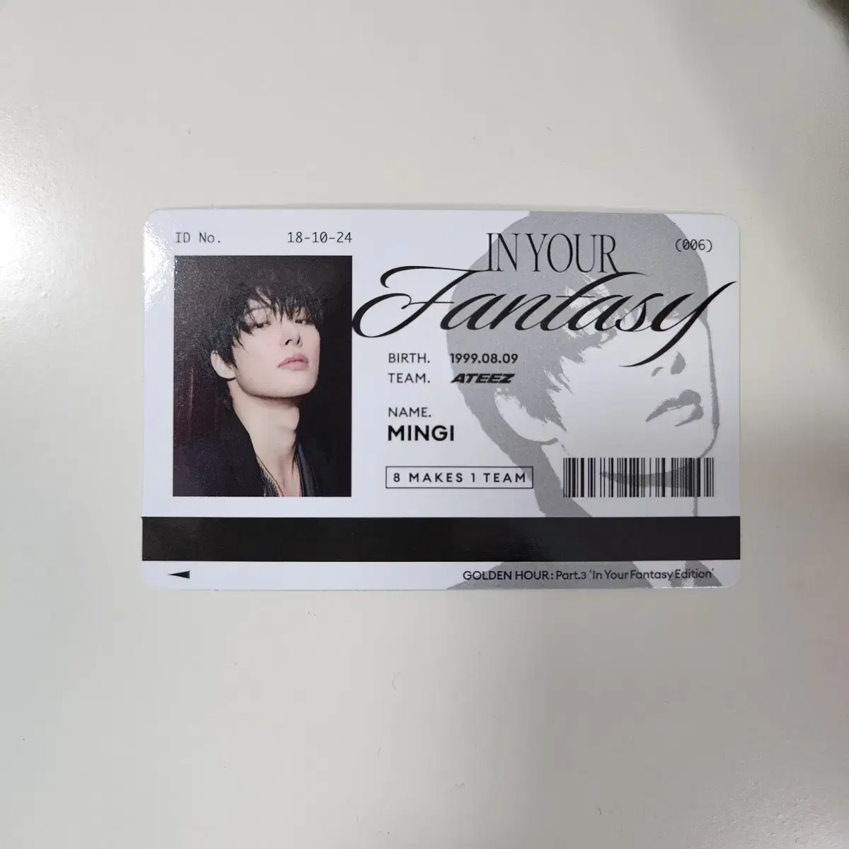 ATEEZ | 에이티즈 Ateez Our Bakery ID Card mingi #에이티즈