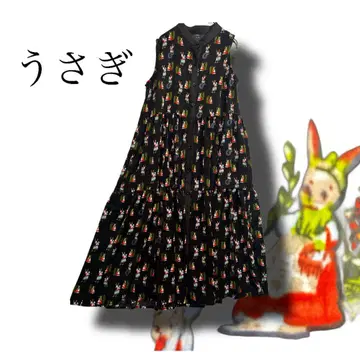 늦여름부터. 시즌에 상관없는 토끼 원피스