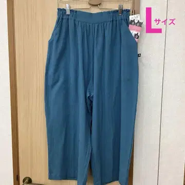 와코루 마타노 아츠코 팬츠 면 100% 양류 소재 포켓 부착 L 사이즈