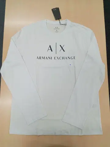 ARMANI EXCHANGE 남성용 롱 T 셔츠 XL 사이즈