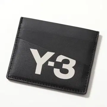 Y-3 블랙 가죽 카드 케이스