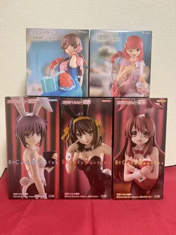 스즈미야 하루히의 우울 BiCute Bunnies Figure 등 5점