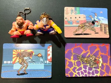 CAPCOM 스트리트 파이터 II 지우개 키체인 피규어 카드