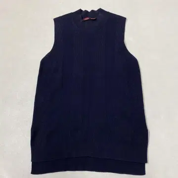 콩트와르 데코토니에 세탁 가능한 코튼 니트 베스트