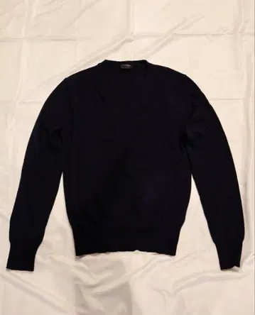 질샌더 15aw V넥 스웨터 네이비 울 사이즈 46