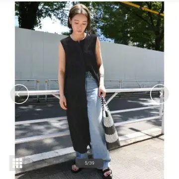 티어드 슬리브리스 원피스