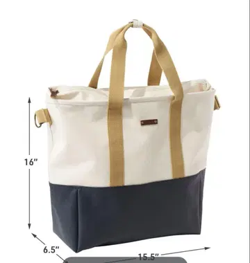 L.L.Bean 토트백 크림/네이비 노이스터 토트백