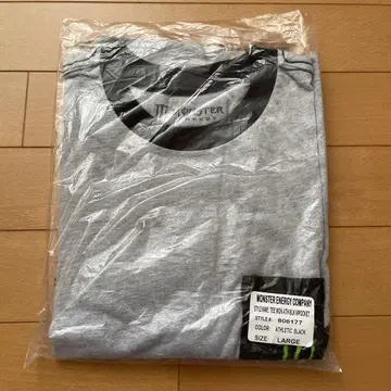 몬스터 에너지 Monster Energy 티셔츠 L 그레이 포켓