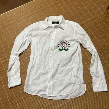 CABANE de ZUCCA 자수 셔츠 긴팔 화이트