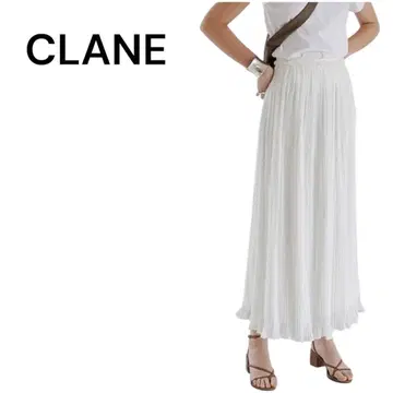 CLANE 클라네 도트 자카드 플리츠 스커트 새상품급 사이즈 1