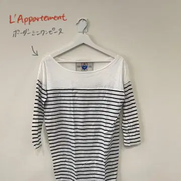 라빠르망 L'Appartement 보더 무늬 티셔츠 미니 원피스