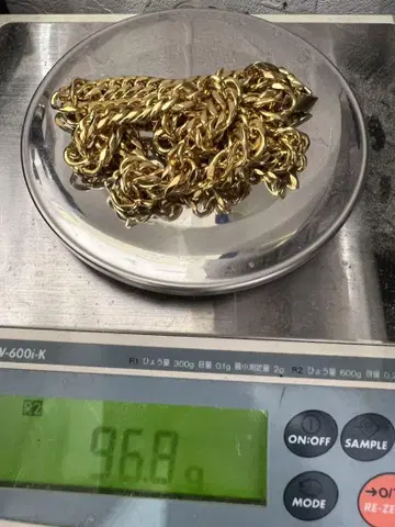 골드 체인 목걸이 96.8g